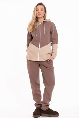 Костюм М324239кб коричневый/бежевый