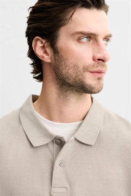 TEXTURED PIQUE POLO SHIRT - Zara фото 13