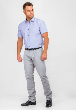 Сорочка мужская короткий рукав GREG 231/109/6437/Z/1  фото 4
