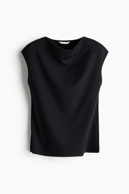 Top de punto con escote drapeado - H&m фото 2