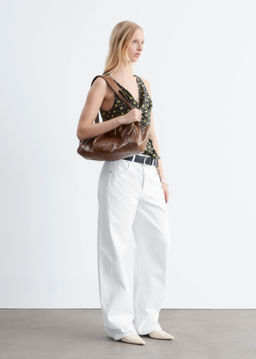 Top con cuello chal y cord?n de ajuste - H&m фото 5