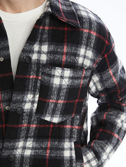 Regular Fit Uzun Kollu Ekose Erkek G?mlek Ceket