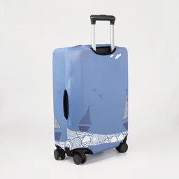 Чехол на чемодан 28, цвет голубой - Simaland фото 3