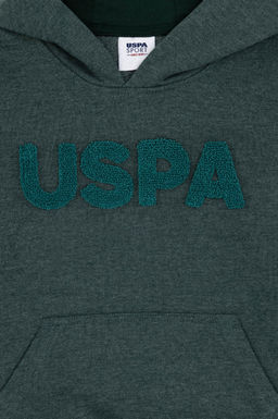 Темно-зеленый базовый свитшот для мальчика - U.s. polo assn фото 3