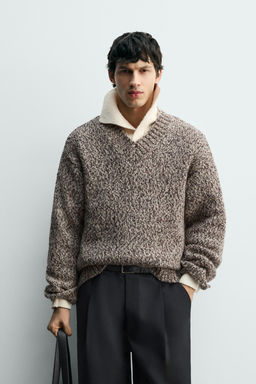 WOOL BLEND TEXTURED JUMPER