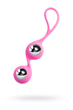 Вагинальные шарики LEroina Futa, силикон, розовый, 11 см, 1,9 см, 63 г