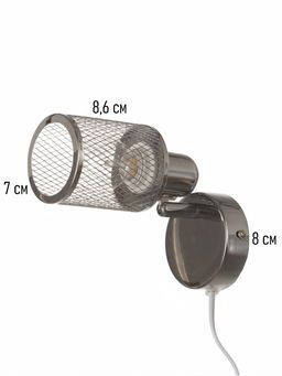 Бра настенное BayerLux «Анрия», 1хЕ14, 40 Вт, хром, 14×8×12 см