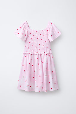 STRIPE AND HEART PRINT DRESS - Zara фото 2