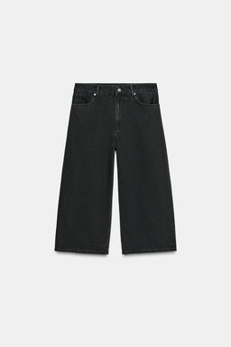 TRF MID-WAIST DENIM JORTS BERMUDA SHORTS - Zara фото 8