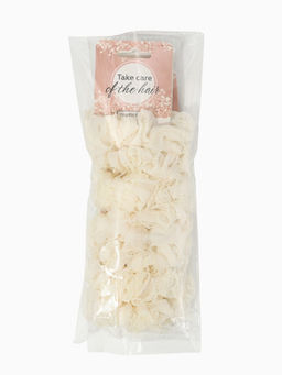 Цена за 6 шт. Резинки для волос «Каприс», набор 2 шт., 7 см, молочные