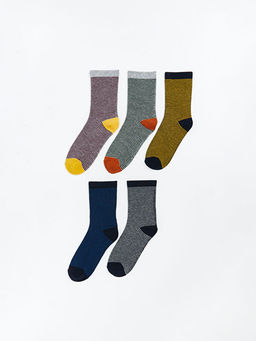 Desenli Erkek ?ocuk Soket ?orap 5li