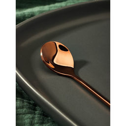 Ложка десертная из нержавеющей стали Magistro Нота, длина 15 см, цвет бронзовый  фото 2