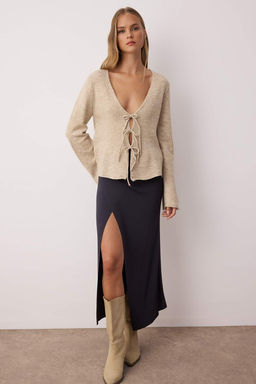 Vizon V Yaka Yumusak Dokulu Triko H?rka TWOAW26HI00043 - Trendyolmilla фото 2