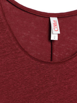 CONTE Легкий льняной топ LD 920 windsor wine