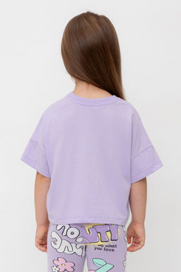 Crockid _ КР 302696-1/пастельно-лиловый к541 фуфайка (футболка) для дев  фото 4
