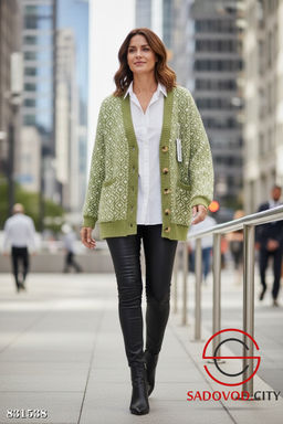 Кардиган женский на пуговицах