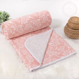 Кружева розовые 220*200/1 шт. Одеяла-покрывала (трикотаж)