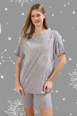 Trendyolmilla Siyah %100 Pamuklu Sortlu/Taytl? Orme Pijama Tak?m? THMSS20PT0397 фото 20