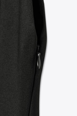 FAUX LEATHER TRIM MIDI DRESS - Zara фото 6