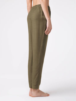 CONTE Фактурные брюки из вискозы премиального качества EXOTICA khaki - Conte elegant фото 2
