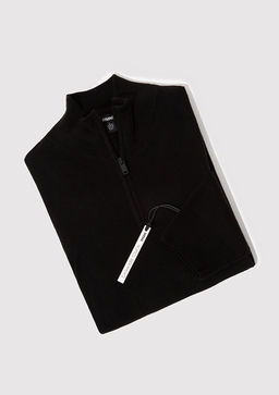 Yar? Fermuarl? Dik Yaka Siyah Kazak - Mavi фото 8