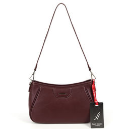Женская кожаная сумка Sergio Valentini SV-80021 ВайнРед фото 2
