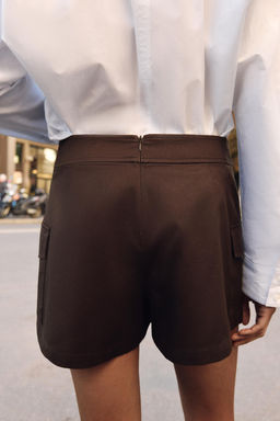 FALDA PANTAL?N CARGO / Marr?n - Zara фото 5