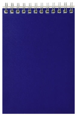 Блокнот А6 60 листов клетка LITE СИНИЙ на гребне, мелованный картон, ВД-лак