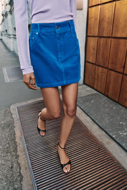 FALDA MINI PANA / Azul - Zara фото 6