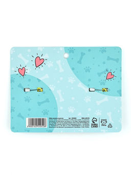 Цена за 2 шт. Значки на цепочке Корги, 13?10 см, набор 2 шт.