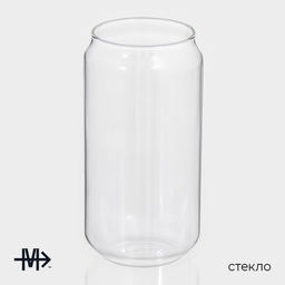 Стаканы «Брук» Magistro, 450 мл, 7.5×15 см, набор 2 шт., стекло, прозрачные