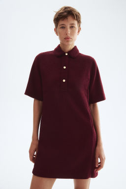 Vestido de boucl? con cuello camisero - H&m фото 3