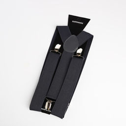 Подтяжки взрослые, ширина 3.5 см, цвет тёмно-серый