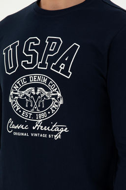 Мужской темно-синий свитшот - U.s. polo assn фото 7