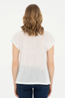 Женская мятная футболка - U.s. polo assn фото 5