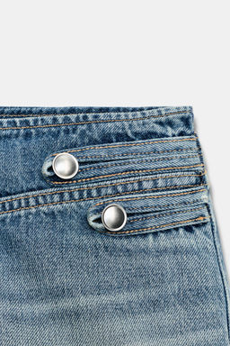 SHORTS MINI DENIM TRF TIRO BAJO / Azul - Zara фото 7