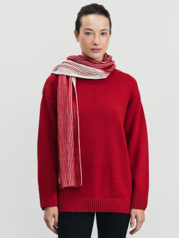 Джемпер с шарфом из хлопка / Zarina