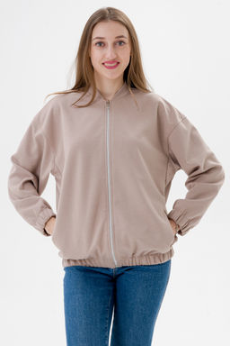 Бомбер из коттон фита какао - Амадэль фото 4