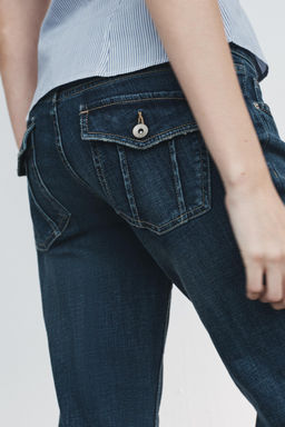 TRF BOOTCUT LOW-RISE JEANS - Zara фото 6