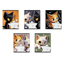 АКЦИЯ Цена за 10 шт. Тетрадь школьная ученическая ErichKrause CatPix, 12 листов, клетка (в плёнке по 10 шт.)_MIX-PACK