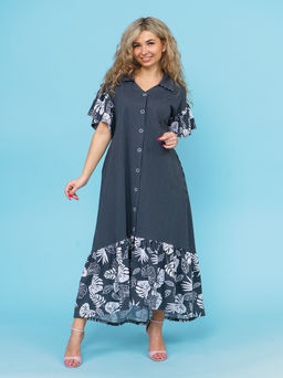 868 Платье "Серый"