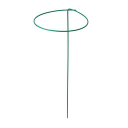 Цена за 5 шт. Кустодержатель для цветов, d=30 см, h=70 см, ножка d=0.3 см, металл, зелёный, Greengo