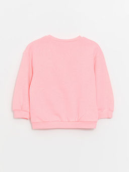 Bisiklet Yaka Chipn Dale Bask?l? Uzun Kollu K?z Bebek Sweatshirt - Waikiki фото 3