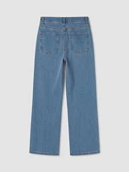 Y?ksek Bel Straight Fit Kad?n Jean Pantolon