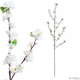 Цветок искусственный Сакура 118 см / WP-6 /уп 5/50/600/белая - ГалеонТрейд фото 4