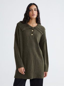 Polo Yaka Kad?n Triko Kazak