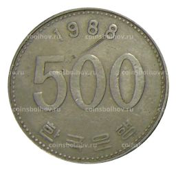 500 вон 1988 года Южная Корея