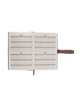 Ежедневник недатированный формат А5, с хлястиком, 112 листов, линия, пвх, коричневый - Simaland фото 4