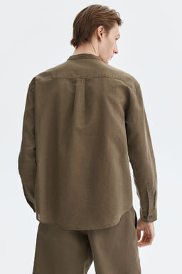 Camisa en mezcla de lino Relaxed Fit - H&m фото 7