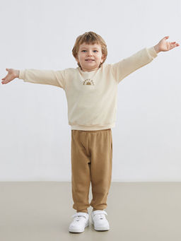 Bisiklet Yaka Erkek Bebek Sweatshirt ve E?ofman Alt?